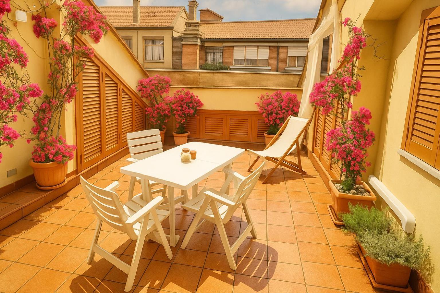 Apartamento Air Conditioned Little Penthouse With Terrace In Rome Roma